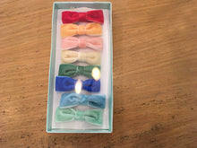 Load image into Gallery viewer, Meri Meri Pastel Velvet Mini Bow Clips