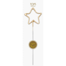 Load image into Gallery viewer, TOPS Malibu - Big 8" Gold Star Sparkler Wand Card - Celebrate