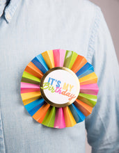 Load image into Gallery viewer, Party Partners - Rainbow It's My Birthday Paper Badge