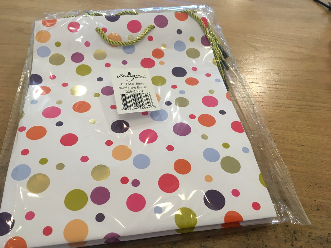 Design polka dot gift bag medium