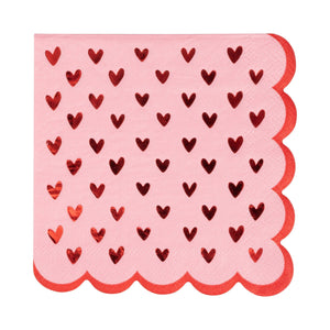 My Mind’s Eye - VAL1138 - Scalloped Hearts Cocktail Napkin