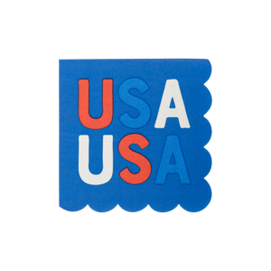 My Mind’s Eye - USA1039 - USA Scallop Paper Cocktail Napkin
