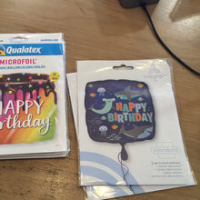 Load image into Gallery viewer, Mylar happy birthday balloon 17-18 in