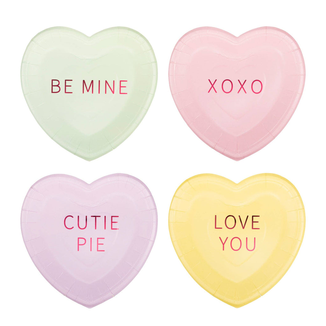 My Mind’s Eye - CVH1141 - Conversation Hearts Dessert Plate Set