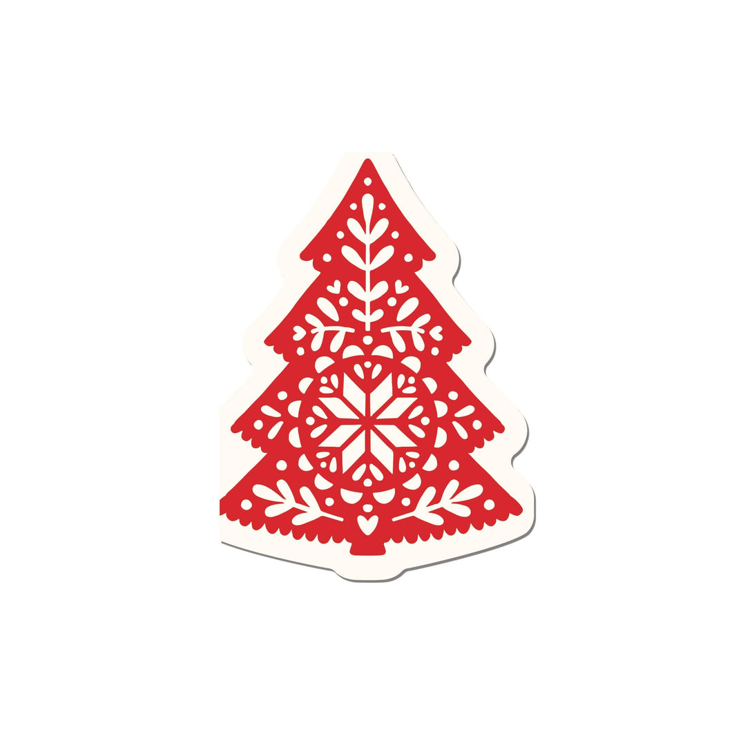 My Mind’s Eye - NRD1039 - Nordic Christmas Tree Shaped Paper Dinner Napkin