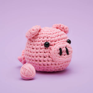 The Woobles - Bacon the Pig Beginner Crochet Kit