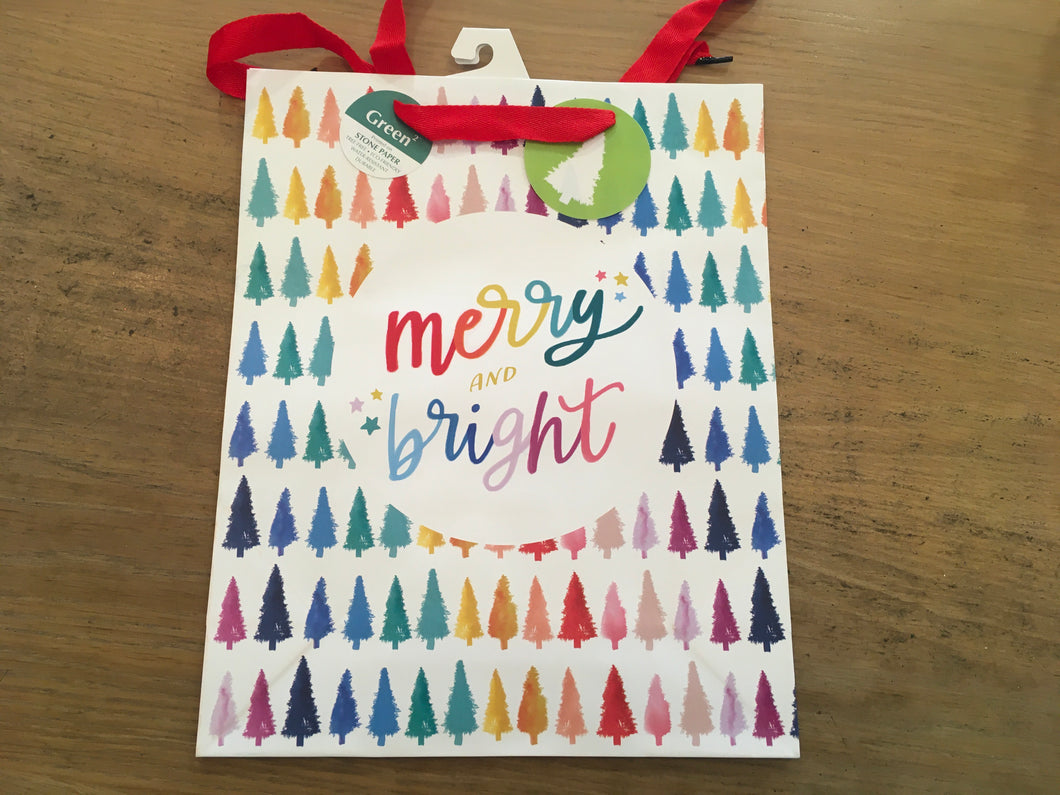 Design merry and bright large gift bag