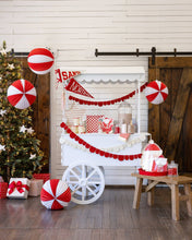 Load image into Gallery viewer, My Mind’s Eye - BEC1104 - Red and Cream Scalloped Felt Banner Set