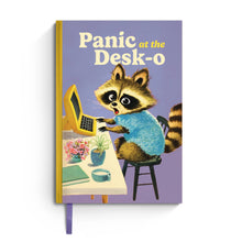 Load image into Gallery viewer, Bad Betty Greeting Co. - Panic at the Desk-o - Funny Vintage Hardcover Notebook