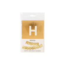 Load image into Gallery viewer, My Mind’s Eye - PLHBD02 - Gold Foil "HAPPY BIRTHDAY" Word Banner