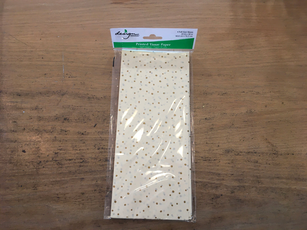 Design gold dots tissue paper