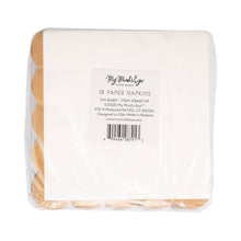Load image into Gallery viewer, My Mind’s Eye - Oh Baby Gold and Tan Cocktail Napkin