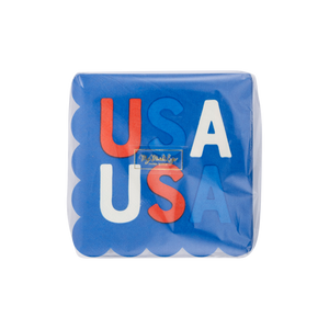 My Mind’s Eye - USA1039 - USA Scallop Paper Cocktail Napkin