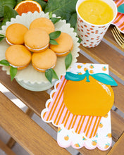 Load image into Gallery viewer, My Mind’s Eye - Orange Shaped Cocktail Napkin