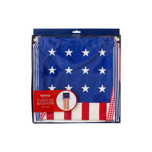 My Mind’s Eye - PLHB72 -  USA Flag Canvas Hanging Banner