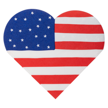 Load image into Gallery viewer, My Mind’s Eye - PLNP330 - Heart Shaped Flag Paper Cocktail Napkin