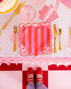 My Mind’s Eye - VAL1138 - Scalloped Hearts Cocktail Napkin