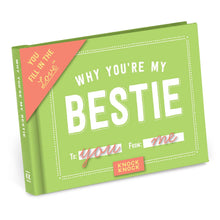 Load image into Gallery viewer, Knock Knock - Why You&#39;re My Bestie Fill in the Love® Book