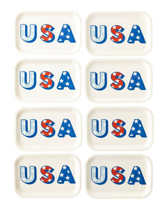 My Mind’s Eye - PLTS365G-MME - USA Shaped Paper Plate