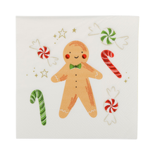 Load image into Gallery viewer, My Mind’s Eye - PLNP660 - Christmas Icons Scallop Cocktail Napkin Set
