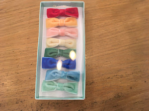 Meri Meri Pastel Velvet Mini Bow Clips