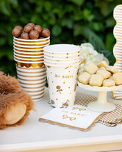 Load image into Gallery viewer, My Mind’s Eye - Oh Baby Gold and Tan Cocktail Napkin