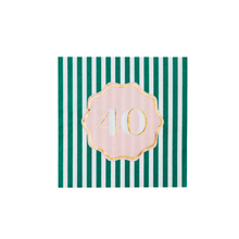 Load image into Gallery viewer, Bonjour Fête - 40TH BIRTHDAY COCKTAIL NAPKINS