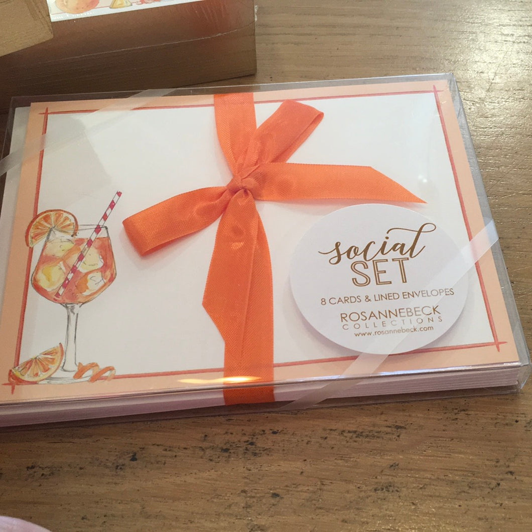 Social set aperol spritz