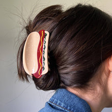 Load image into Gallery viewer, Jenny Lemons - Large Hot Dog Hair Claw Clip with all the Fixins