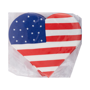 My Mind’s Eye - PLNP330 - Heart Shaped Flag Paper Cocktail Napkin