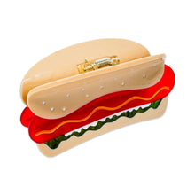 Load image into Gallery viewer, Jenny Lemons - Large Hot Dog Hair Claw Clip with all the Fixins