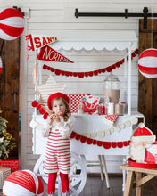 Load image into Gallery viewer, My Mind’s Eye - BEC1104 - Red and Cream Scalloped Felt Banner Set