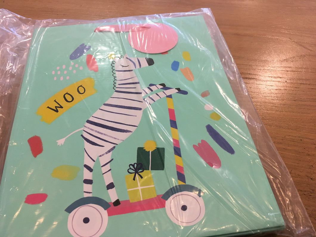 Design Zebra woo gift bag medium
