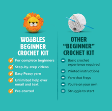 Load image into Gallery viewer, The Woobles - Nico the Cat Beginner Crochet Kit 