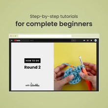 Load image into Gallery viewer, The Woobles - Bacon the Pig Beginner Crochet Kit