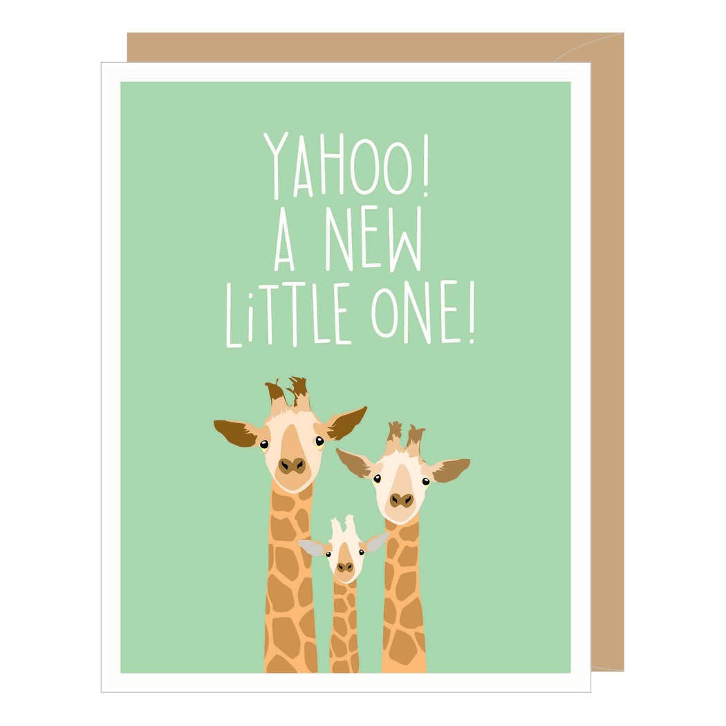 Apartment 2 Cards - Giraffe New Little One Baby Card