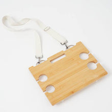 Load image into Gallery viewer, Sunnylife - Portable Wine and Cheese Table Le Weekend Natural