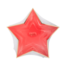 Load image into Gallery viewer, My Mind’s Eye - PGB1041 - Red Star Shaped Gold Foiled Paper Plate