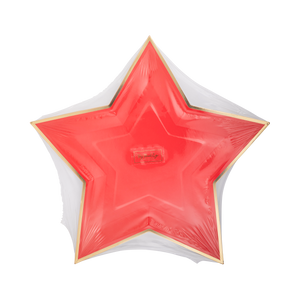 My Mind’s Eye - PGB1041 - Red Star Shaped Gold Foiled Paper Plate