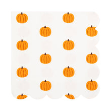 Load image into Gallery viewer, My Mind’s Eye - Pumpkin Scallop Cocktail Napkin