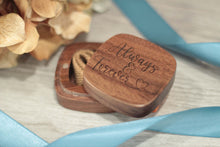 Load image into Gallery viewer, Wooden Ring Box - Always and Forever Design