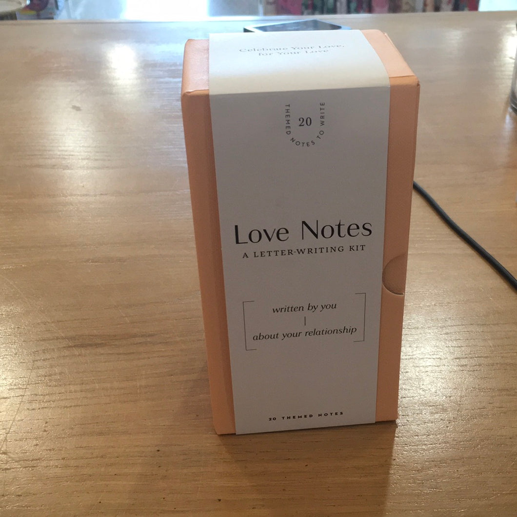 Love notes.  A letter writing kit
