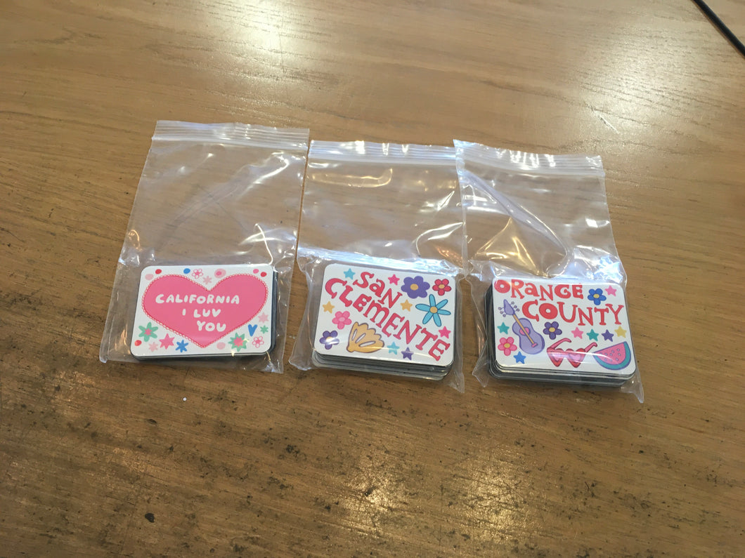 San Clemente magnet.  Orange County magnet.  California magnet