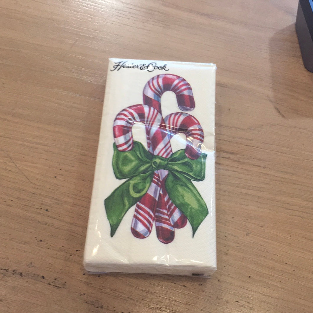 Candy cane Hester and Cook napkin