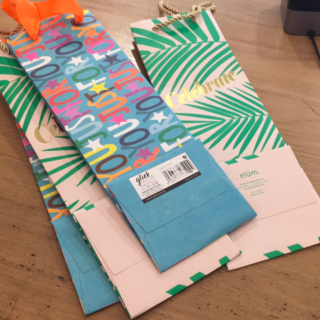 Wine Gift Bag. Glick. Elum.