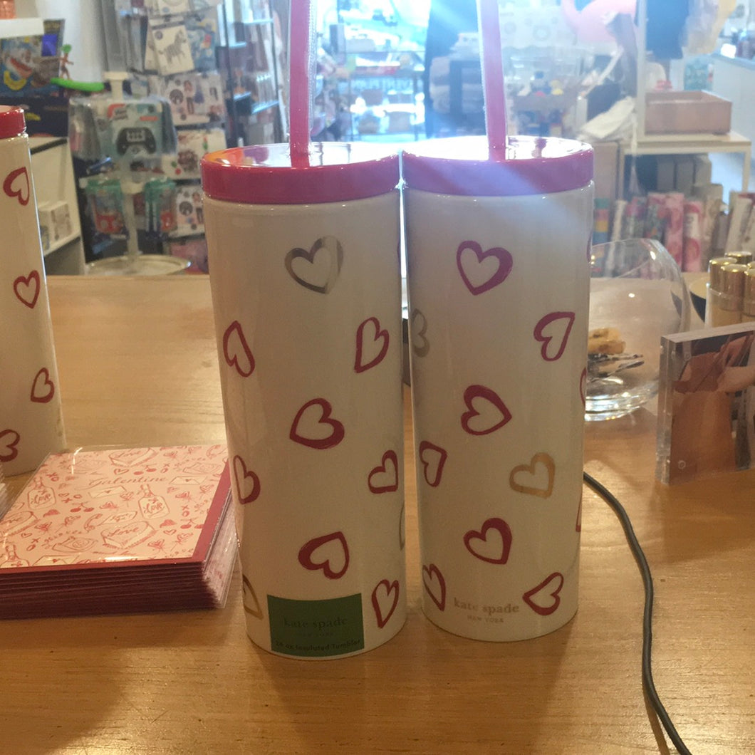 Kate Spade Heart Tumbler