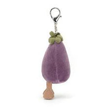 Load image into Gallery viewer, Jellycat Vivacious Eggplant Bag Charm