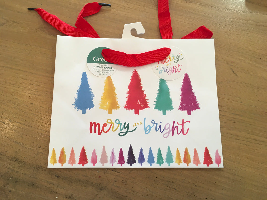 Design merry and bright gift bag medium