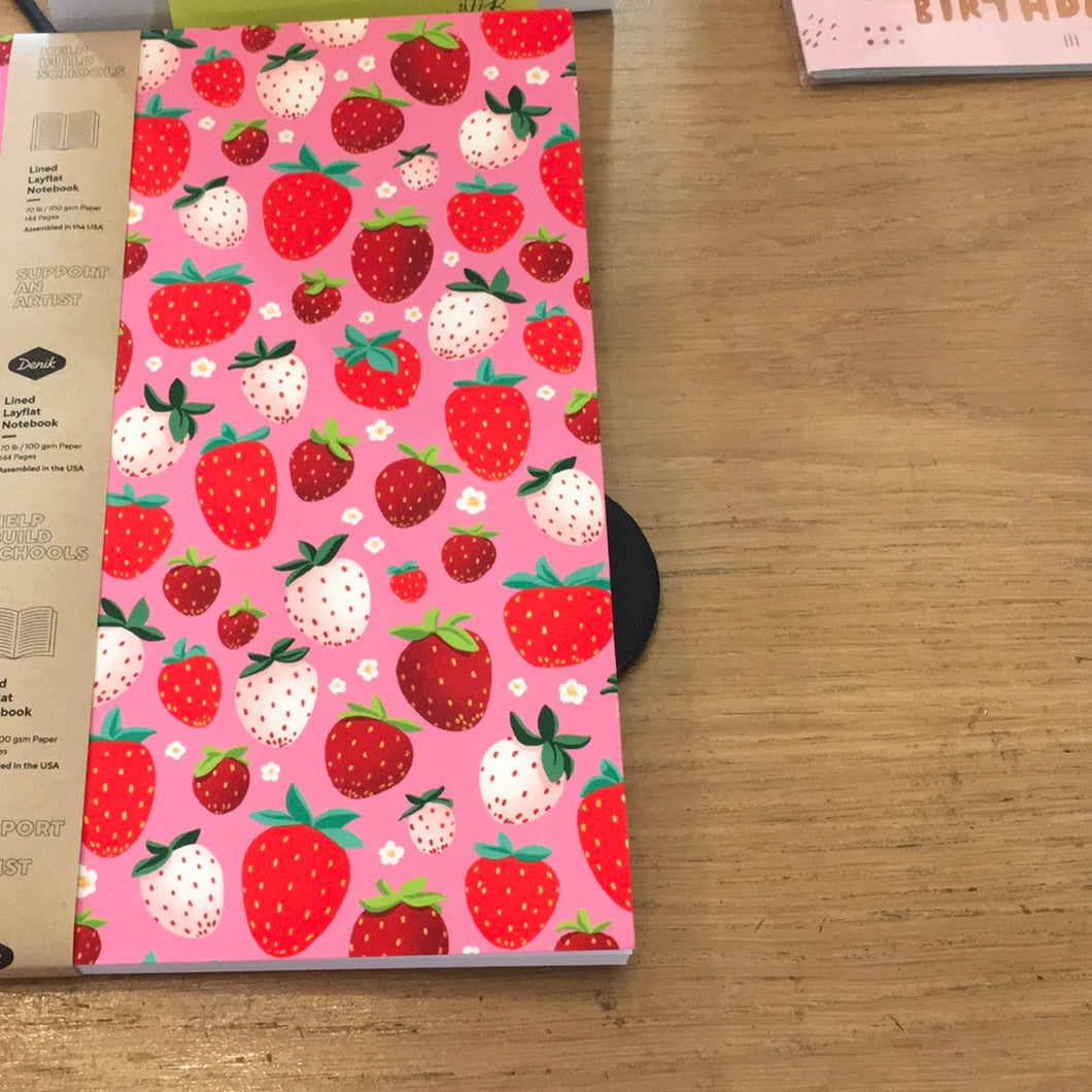 Strawberry denik notebook