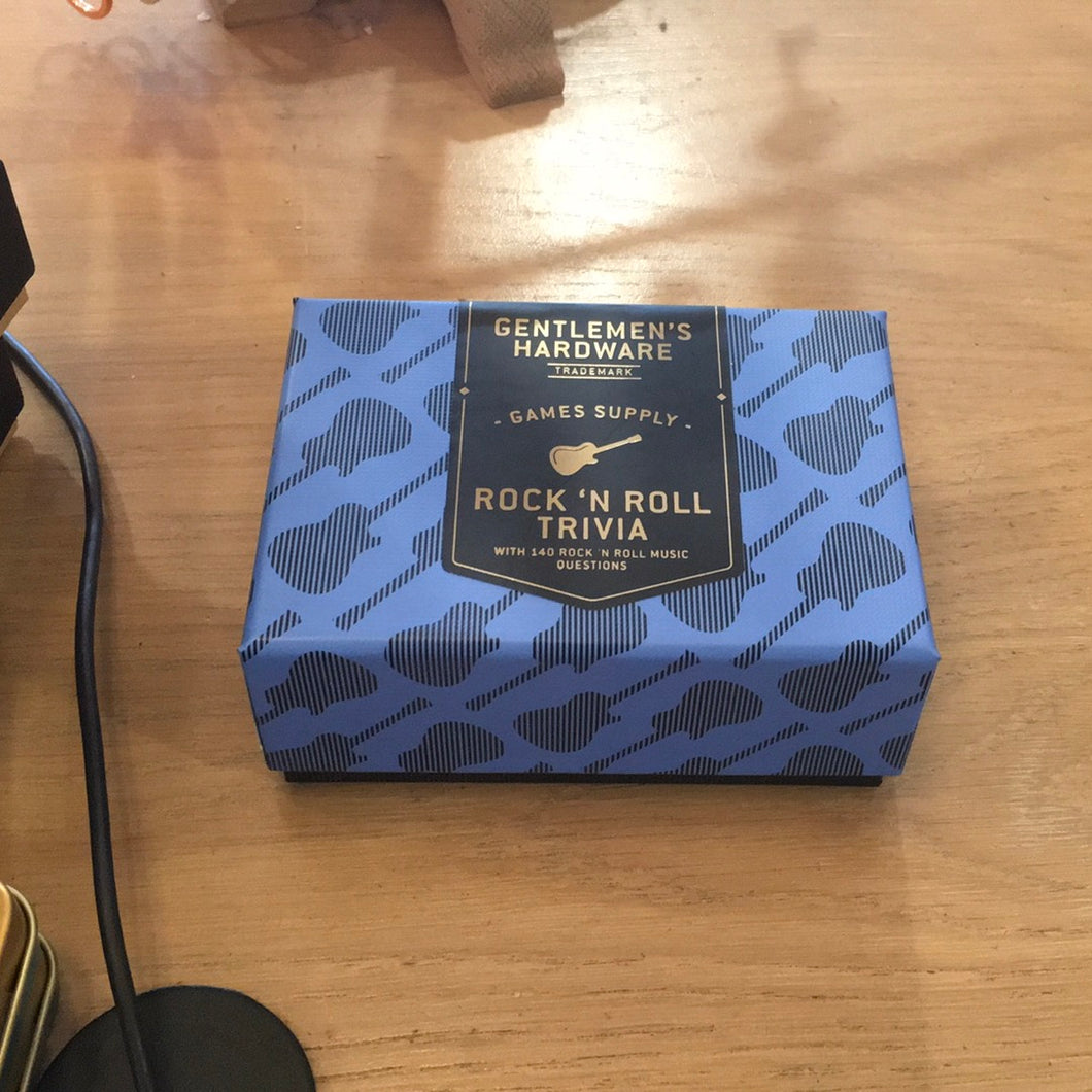 Gentlemen’s hardware rock and roll trivia